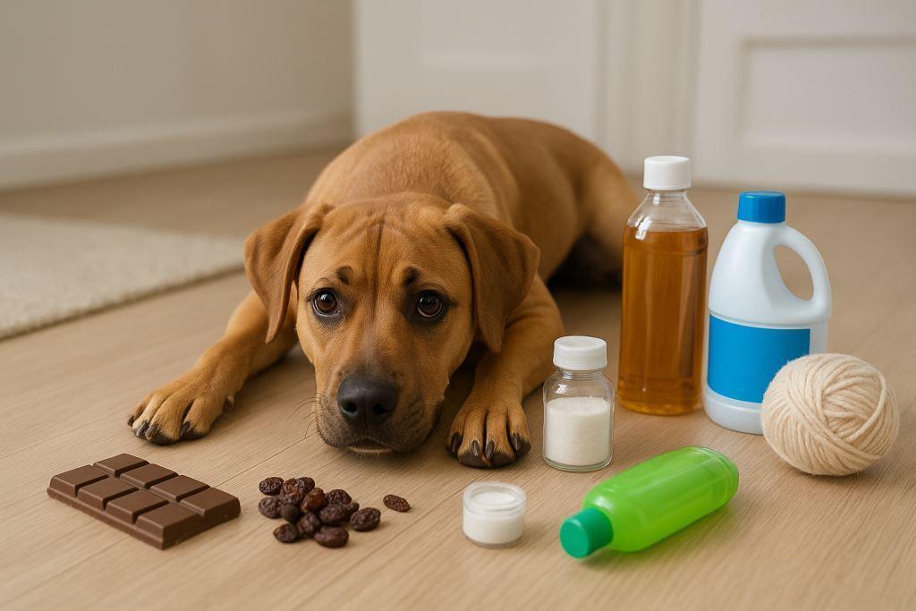Common household items that can cause poisoning in dogs and cats